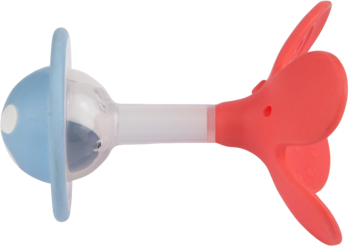 Прорезыватель-погремушка Pigeon Munch teether Персиковый клевер (13241) - Pampik