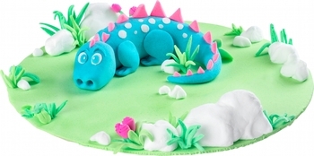 Набір для дитячих розваг Genio Kids Легкий пластилін, 6 кольорів (TA1715) - Pampik - 6