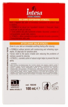Бальзам после бритья для чувствительной кожи Intesa Vitacell Afer Shave Balm Sensitive, 100 мл - Pampik - 2