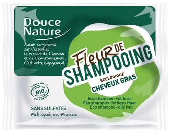 Шампунь Douce Nature Fleur de Shampoo для жирного волосся, 85 г - Pampik