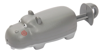 Іграшка для купання Lindo бризкалка Бегемот, сірий (8366-47A) - Pampik - 2