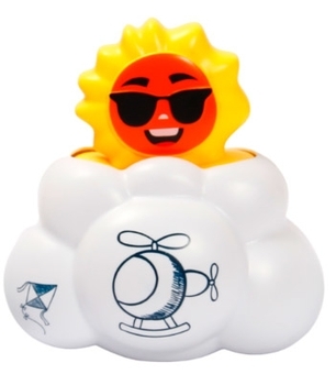 Іграшка для купання Lindo Хмаринка-сонце (8366-50A) - Pampik