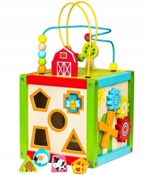 Дерев'яний бізікуб Ecotoys (1004) - Pampik