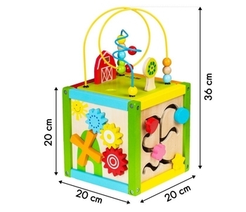 Дерев'яний бізікуб Ecotoys (1004) - Pampik - 4