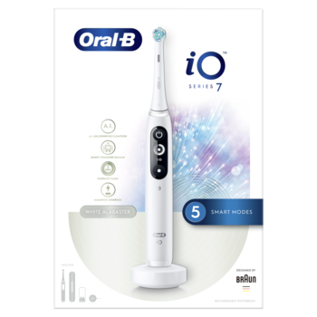Електрична зубна щітка Oral-B iO серія 7, білий - Pampik - 3