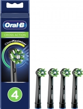Насадки для электрической зубной щtтки Oral-B Cross Action EB50 Black Edition, 4 шт. - Pampik