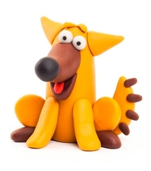 Набор самозатвердіваючого пластиліну Ліпака Песик (30048-UA01) - Pampik - 3