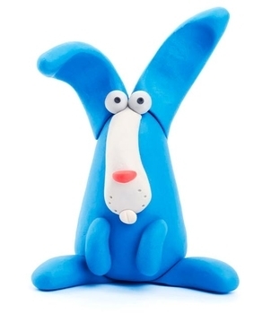 Набор самозатвердіваючого пластиліну Ліпака Кролик (30050-UA01) - Pampik - 3