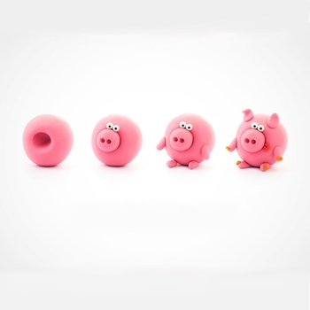 Набір самозатвердіваючого пластиліну Ліпака Порося (30045-UA01) - Pampik - 4