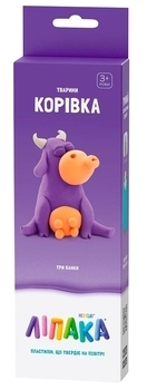 Набор самозатвердіваючого пластиліну Ліпака Корівка (30047-UA01) - Pampik