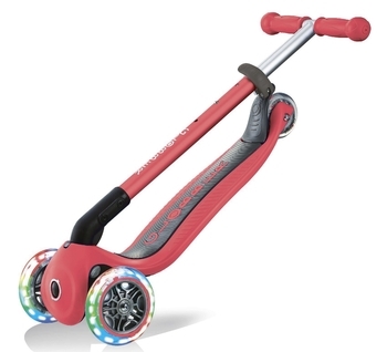 Уцінка. Самокат Globber Primo Foldable Lights, червоний (432-102-2) - Pampik - 6
