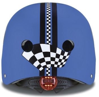 Шолом захисний Globber, р. 48-53, з ліхтариком, синій (507-100) - Pampik - 2