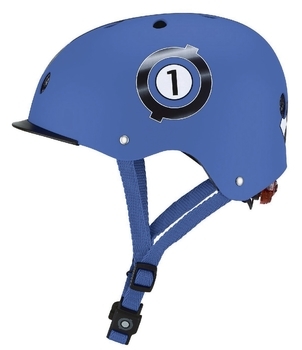 Шолом захисний Globber, р. 48-53, з ліхтариком, синій (507-100) - Pampik - 3