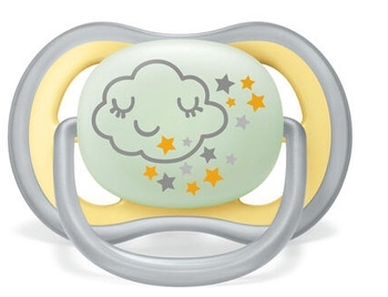 Пустушка силіконова Philips Avent Ultra Air Нічна, 18+ місяців, 2 шт. (SCF376/01) - Pampik - 2