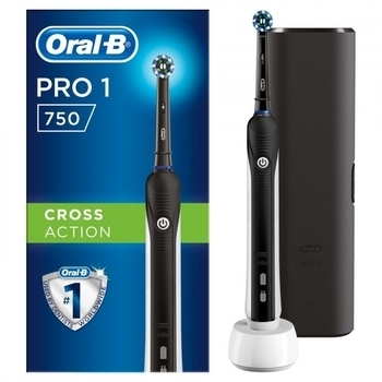 Електрична зубна щітка Oral-B Braun Pro 750 Black - Pampik