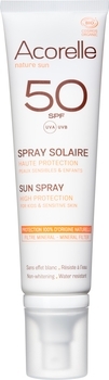 Спрей солнцезащитный органический Acorelle SPF 50, 100 мл - Pampik
