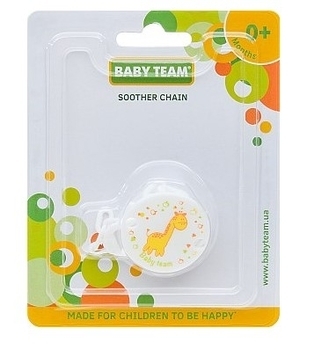 Ланцюжок для пустушки Baby Team Жираф (3333) - Pampik