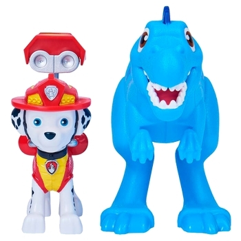 Колективний фігура Spin Master Щенячий патруль Дино-місія Маршал з динозавром (SM17706/1646) - Pampik