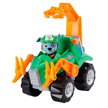 Рятувальний автомобіль де-люкс Spin Master Щенячий патруль Дино-місія з водієм Роккі (SM16776/4005) - Pampik