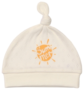 Набір Baby Veres Ananas Пісочник-Чоловічок-Шапочка, трансферна рібана, р. 56, бежевий - Pampik - 4