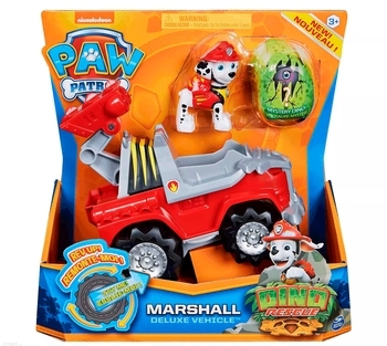 Рятувальний автомобіль де-люкс Spin Master Щенячий патруль Дино-місія з водієм Маршал (SM16776/5478) - Pampik - 4