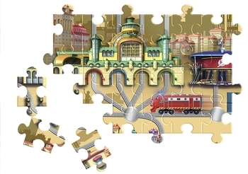 Паровозик Chuggington Вілсон з механічною функцією та пазлом (EU890301) - Pampik - 3