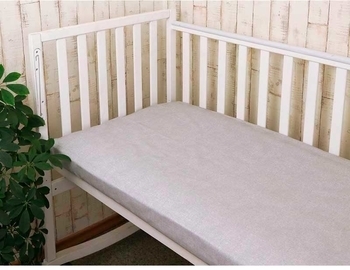 Простирадло на гумці Руно, бязь, 120х60 см, сірий (918.114_Grey) - Pampik