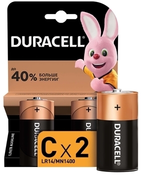 Лужні батарейки Duracell C (LR14) MN1400, 2 шт. - Pampik