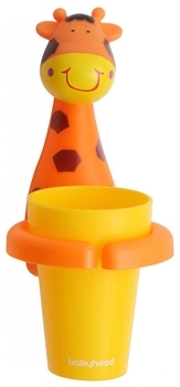 Склянка для зубних щіток Babyhood Жираф (BH-703G) - Pampik