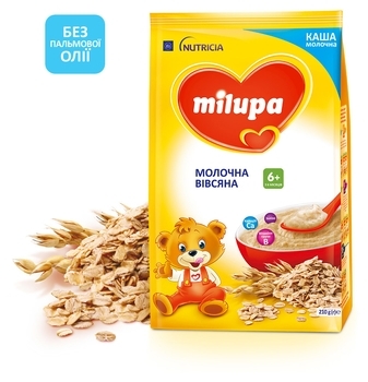 Молочная каша Milupa сухая быстрорастворимая овсяная, 210 г - Pampik - 2