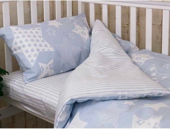 Комплект постільної білизни Руно Blue star, бязь, блакитний (932.02_Blue sta) - Pampik - 2