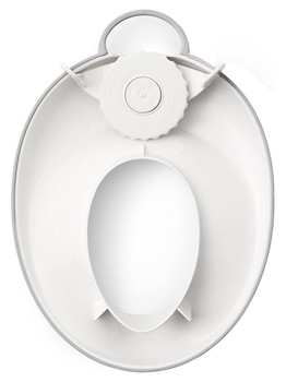 Сидіння для унітазу BabyBjorn Toilet Trainer, білий з сірим (58025) - Pampik - 2