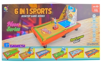 Настільна гра Shantou Jinxing 6 в 1 (S2113) - Pampik