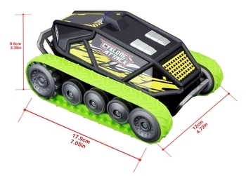 Танк на радиоуправлении Maisto Tread Shredder, черно-зеленый (82101 black/green) - Pampik - 6