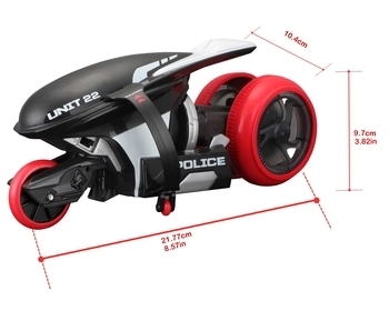 Мотоцикл на радіокеруванні Maisto Cyklone 360, чорний (82066 black) - Pampik - 5