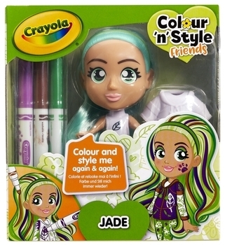 Набір для творчості Crayola Colour n Style Стильні дівчата Джейд (918937.005) - Pampik