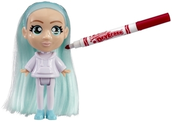 Набор для творчества Crayola Colour n Style Стильные девченки Скай (918938.005) - Pampik - 7