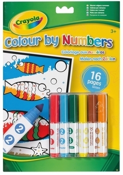 Набір для творчості Crayola Розмальовка за номерами з фломастерами (256251.012) - Pampik