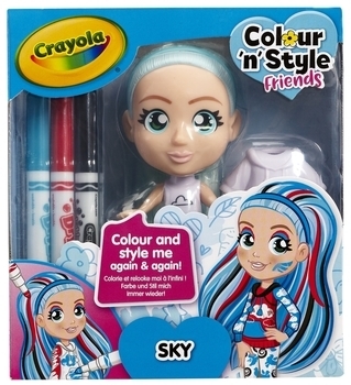 Набор для творчества Crayola Colour n Style Стильные девченки Скай (918938.005) - Pampik