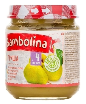 Пюре Bambolina Груша, 100 г - Pampik - 2