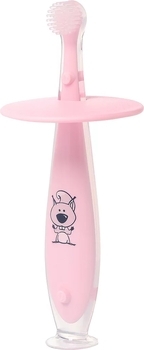 Зубна щітка BabyOno з обмежувачем, рожева (551/01) - Pampik - 2