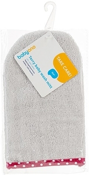 Рукавица для купания BabyOno Frotte, серый (167) - Pampik - 2