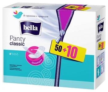 Щоденні прокладки Bella Panty Classic, 50+10 шт. - Pampik