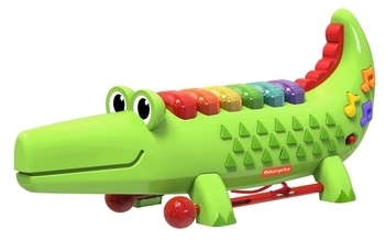 Ксилофон Fisher-Price Яскравий крокодил (22282) - Pampik