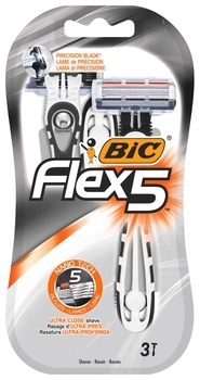 Бритвенный станок BIC Flex 5, 3 шт. - Pampik
