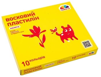 Набір воскового пластиліну Гамма.ua Малята, 10 кольорів (100304) - Pampik