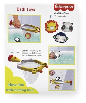 Набір для гри з водою Fisher-Price Сачок-жираф та тварини (GMBT001) - Pampik - 2