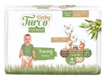 Підгузки-трусики дитячі Baby Turco 4 Maxi (8-18 кг), 30 шт. - Pampik