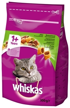 Сухий корм для дорослих котів Whiskas з ягням, 300 г - Pampik