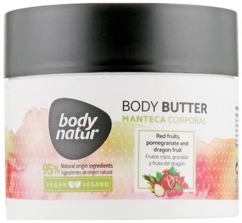 Баттер для тіла Body Natur Body butter Red fruits Pomegranate and Dragon fruit, 200 мл - Pampik